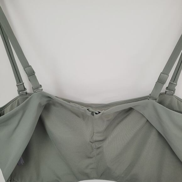 Aerie Bandeau Bikini Top in Green Size Extra Large - Picture 3 of 8